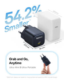 Nabíjačka do siete Baseus PicoGo GaN USB-C PD 45 W čierna

 obrázok produktu 11 z 16