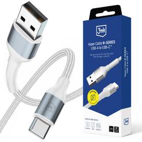 Kábel 3mk Hyper N-SERIES USB/USB-C, 18W, 1m biely

 obrázok produktu 1 z 1