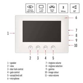Dverný videotelefón EMOS EM-03M 2WIRE 

 obrázok produktu 5 z 13