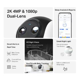 IP kamera TP-Link Tapo C840 Smart Baby biela

 obrázok produktu 3 z 14