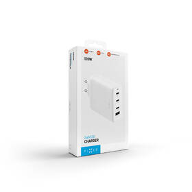 Nabíjačka do siete FIXED GaN, 3xUSB-C, 1xUSB-A, PD 3.0, 120W biela

 obrázok produktu 11 z 11
