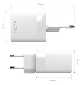 Nabíjačka do siete FIXED Mini, USB-C PD/USB, 45W biela

 obrázok produktu 4 z 7