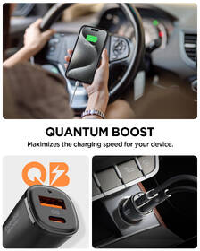 Adaptér do auta Spigen Essential 48W 1xUSB-C/1xUSB-A čierny

 obrázok produktu 7 z 9