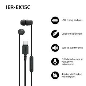 Slúchadlá Sony IER-EX15C, USB-C čierna

 obrázok produktu 3 z 8