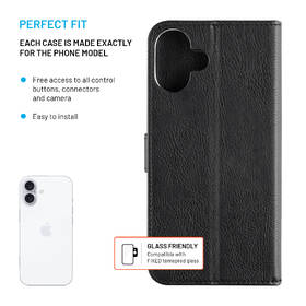 Puzdro na mobil flipové FIXED Opus na Apple iPhone 16 čierne

 obrázok produktu 2 z 7