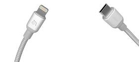 Kábel ADAM Elements AE PeAk II C20B MFi Lightning/USB-C, 0,2 m strieborný

 obrázok produktu 3 z 3