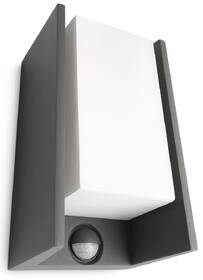Nástenné svietidlo Philips Bridge, 1xE27, senzor pohybu - antracitové 

 obrázok produktu 1 z 2