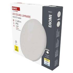 LED stropné svietidlo EMOS Dioni 18W, 36cm, 2160lm, teplá-studená biela biele

 obrázok produktu 2 z 5