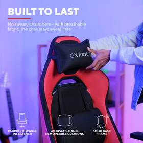 Herná stolička Trust GXT 714R RUYA čierna/červená

 obrázok produktu 6 z 8