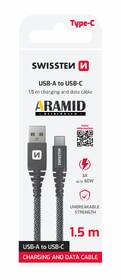 Kábel Swissten ARAMID REINFORCED USB/USB-C, 1,5 m 

 obrázok produktu 3 z 3