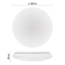 LED stropné svietidlo EMOS Fioni, 34 cm, 18 W biele

 obrázok produktu 5 z 7