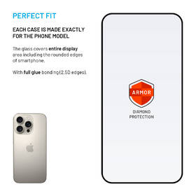 Tvrdené sklo FIXED Armor s Anti-dust aplikátorom na Apple iPhone 16 Pro čierne

 obrázok produktu 2 z 11