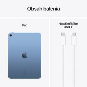Tablet Apple iPad 10.9 (2024) Wi-Fi 64 GB - modrý 

 obrázok produktu 7 z 7