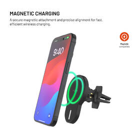 Držiak na mobil FIXED MagClick s podporou uchytenia MagSafe, bezdrôtové nabíjanie čierny

 obrázok produktu 2 z 10