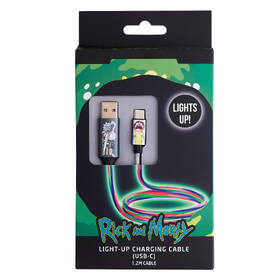 Kábel Lazerbuilt Rick and Morty Light-Up Shock! USB-A/USB-C 1,2m čierny/biely

 obrázok produktu 9 z 10