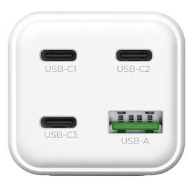 Nabíjačka do siete Mobile Origin Compact MultiHub GaN 100W 3x USB-C + USB-A biela

 obrázok produktu 2 z 17