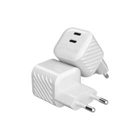 Nabíjačka do siete ERPOWER Dual mini GaN 65W 2xUSB-C biela

 obrázok produktu 2 z 5