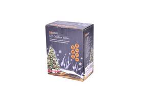 Vianočné osvetlenie Solight reťaz - cencúle, 50LED, časovač, 8 funkcií, IP44, 3xAA batérie, studená biela 

 obrázok produktu 4 z 4