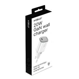 Nabíjačka do siete Celly USB-C, GaN, 20 W biely

 obrázok produktu 2 z 2