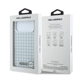 Kryt na mobil Karl Lagerfeld PU Houndstooth Resin Plate MagSafe na Apple iPhone 17 Pro Max modrý

 obrázok produktu 6 z 6