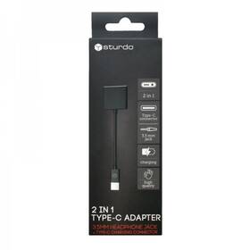 Redukcia Sturdo 2v1 3,5mm/USB-C čierna

 obrázok produktu 1 z 1
