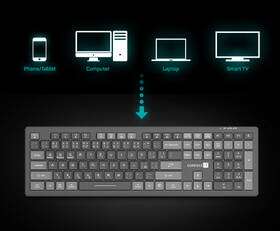 Klávesnica Connect IT MultiDevice, CZ/SK layout sivá

 obrázok produktu 5 z 6