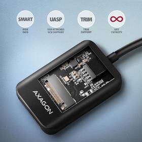 Adaptér Axagon USB 3.2 Gen 2 - M.2 NVMe & SATA SSD, kabel 10cm čierny

 obrázok produktu 3 z 5