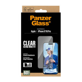 Tvrdené sklo PanzerGlass na Apple iPhone 17/16 Pro s inštalačným rámčekom 

 obrázok produktu 6 z 6