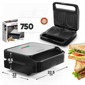 Sendvičovač Profi Cook ST 1297 čierny/nerez

 obrázok produktu 5 z 5