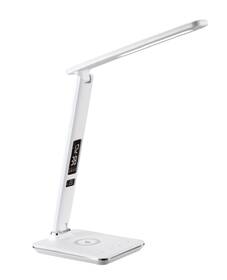 Stolná lampa IMMAX Kingfisher s bezdrôtovým nabíjaním Qi a USB, 8,5 W biela

 obrázok produktu 4 z 5