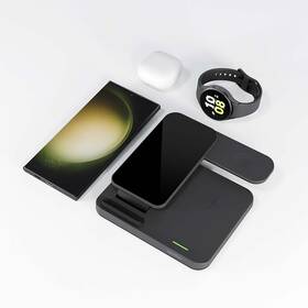 Bezdrôtová nabíjačka Spello by Epico 3in1 Wireless Charging Stand pre Samsung čierna

 obrázok produktu 2 z 2