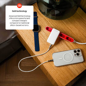 Nabíjačka do siete FIXED Slim, 2xUSB-C, GaN, PD, 45W biela

 obrázok produktu 6 z 7