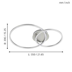 LED stropné svietidlo Eglo Palmaves 3 kovové

 obrázok produktu 6 z 6