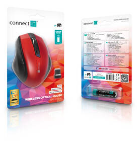 Myš Connect IT Dual SmartSwitch USB, Bluetooth čierna/červená

 obrázok produktu 5 z 5