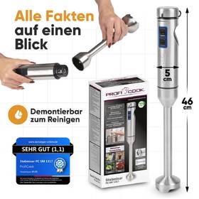 Ponorný mixér Profi Cook SM 1317 nerez

 obrázok produktu 9 z 9
