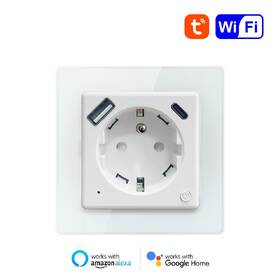 Inteligentná zásuvka IMMAX NEO SMART Nexa (typ E), 16A, 1x USB, 1x USB-C, PD 20W, Wi-Fi biela

 obrázok produktu 1 z 4