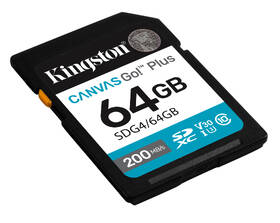 Pamäťová karta Kingston SDXC 64GB U3 UHS-I (200R/160W) 

 obrázok produktu 1 z 4