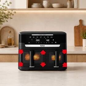 Fritéza teplovzdušná Tefal EY9478E0 Ever Fry XXL Dual+ čierna

 obrázok produktu 6 z 9