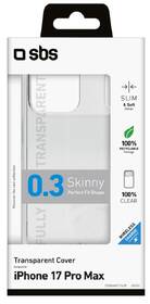 Kryt na mobil SBS Skinny na Apple iPhone 17 Pro Max priehľadný

 obrázok produktu 1 z 1