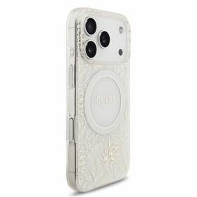 Kryt na mobil Guess IML Flowers Allover Strap MagSafe na Apple iPhone 18 Pro Max biely

 obrázok produktu 4 z 6