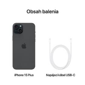 Mobilný telefón Apple iPhone 15 Plus 256GB čierny 

 obrázok produktu 7 z 8