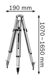 Statív Bosch Professional BT 170 HD 

 obrázok produktu 1 z 5