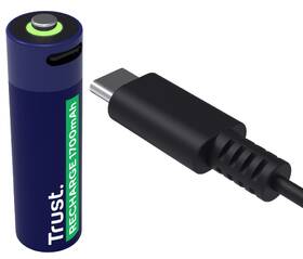 Batéria nabíjacia Trust AA, USB-C, 4ks 

 obrázok produktu 3 z 6