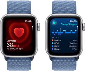 Inteligentné hodinky Apple GPS + Cellular 44mm puzdro zo strieborného hliníka - ľadovo modrý prievlečný športový remienok 

 obrázok produktu 4 z 5