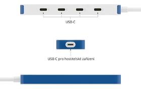 USB Hub HyperDrive Flex 4 Port USB-C biely/modrý

 obrázok produktu 5 z 6