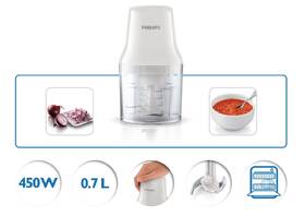 Sekáčik potravín Philips HR1393/00 biely

 obrázok produktu 3 z 9