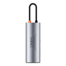 USB Hub Baseus Metal Gleam Series 7v1 HUB USB-C (USB-C PD 100W, USB-C, 2x USB 3.0, HDMI, SD/TF port) sivý

 obrázok produktu 5 z 10