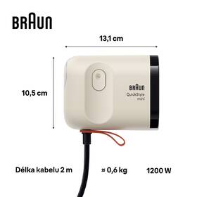 Ručný naparovač odevov Braun GS1011BG béžový

 obrázok produktu 5 z 8