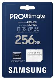 Pamäťová karta Samsung 256GB UHS-I U3 (200R/130W) + SD adaptér 

 obrázok produktu 6 z 6