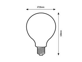 LED žiarovka Rabalux E27, 8W, 2 700 K 

 obrázok produktu 2 z 2